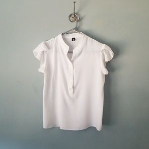 White sweet thin summery top